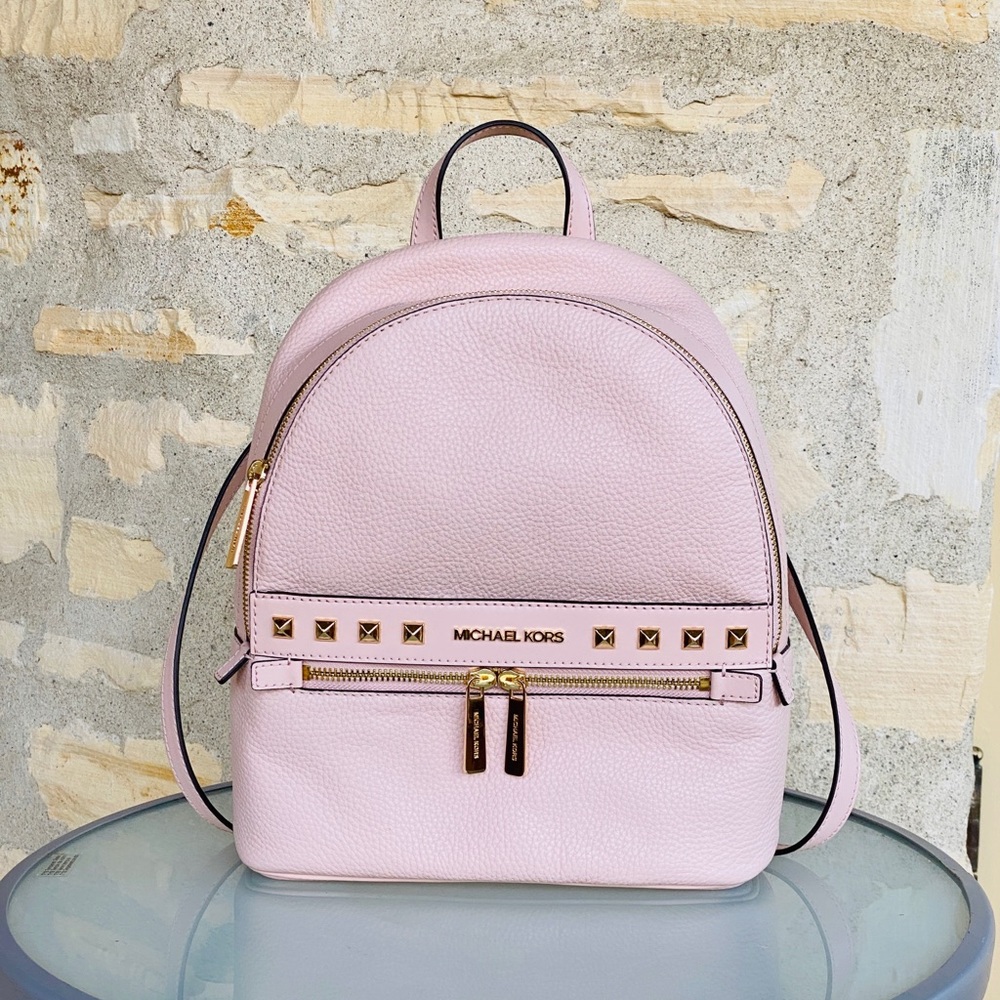 NWT Michael kors studded mf kenly leather backpack - Picture 1 of 9